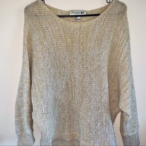 • • Cream colored sweatshirt • •